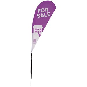 6ft Outdoor Tear Drop Flag - One Sided Main Image