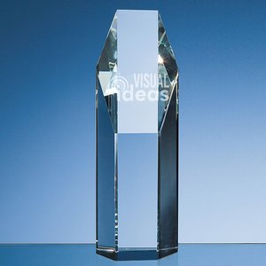 190mm Optical Crystal Hexagon Award Main Image