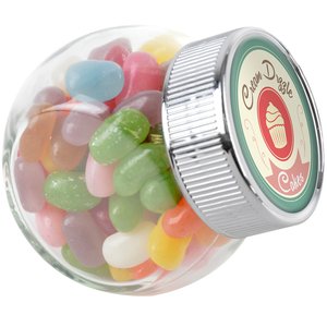 DISC Mini Side Glass Jar - Jelly Beans Main Image