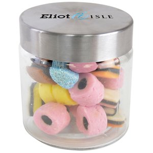 DISC Small Glass Sweet Jar - Liquorice Allsorts Main Image