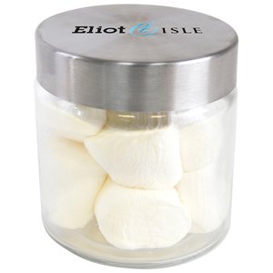 DISC Small Glass Sweet Jar - Marshmallows Main Image
