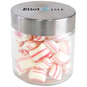 DISC Small Glass Sweet Jar - Peppermint Pillows Main Image