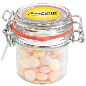 DISC Clip Top Sweet Jar - Fruit Sweets Main Image