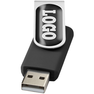 4gb Rotate USB Flashdrive - Domed - Full Colour Main Image
