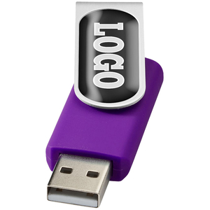 8gb Rotate USB Flashdrive - Domed - Full Colour Main Image