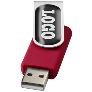 2gb Rotate USB Flashdrive - Domed - Full Colour Main Image