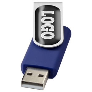 4gb Rotate USB Flashdrive - Domed - Full Colour Main Image