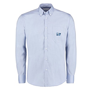 Kustom Kit Men's Slim Fit Premium Oxford Shirt - Long Sleeve - Embroidered Main Image
