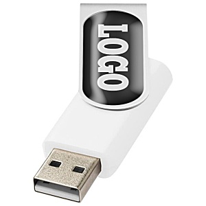 DISC 8gb Rotate USB Flashdrive - Domed - Full Colour Main Image