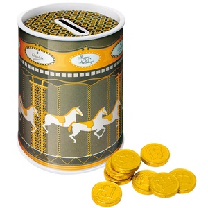 Money Box Tin - Chocolate Coins Main Image