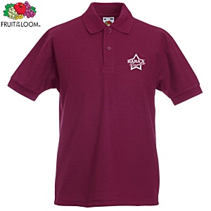 Fruit of the Loom Kid's Value Polo Shirt - Colours - Printed Main Image