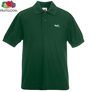 Fruit of the Loom Youth Value Polo Shirt - Coloured - Printed Main Image