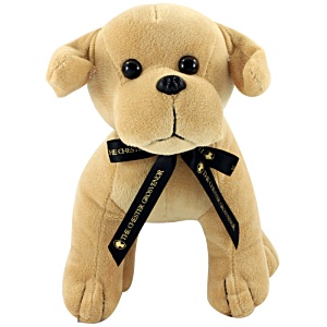 DISC 25cm Labrador Soft Toy with Bow Main Image