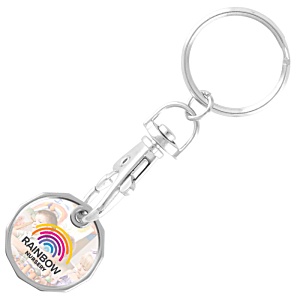 Full Colour £1 Trolley Coin Keyring - 3 Day Main Image
