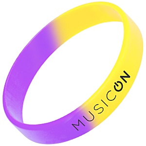 Childrens Silicone Wristband - Custom 2 Colours Main Image