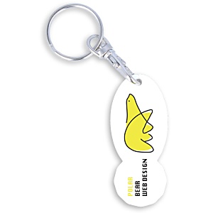 Trolley Stick Oval Keyring - 3 Day Main Image