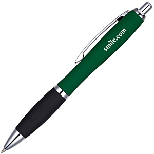DISC Curvy Metal Soft Touch Pen - 1 Day Main Image