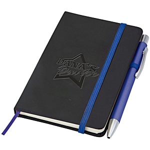 Noir A6 Notebook with Reno Pen - Debossed Main Image