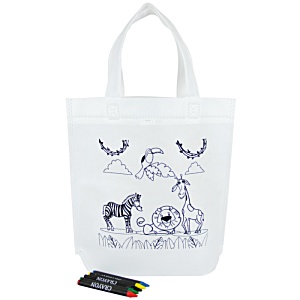 DISC Kids Colour-In Bag & Crayons Main Image