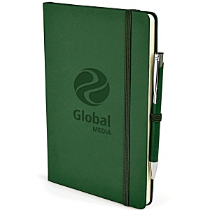 A5 Soft Touch Notebook with Colour Matt Pen - Debossed Main Image