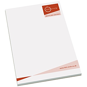 A6 50 Sheet Recycled Notepad - Printed Main Image