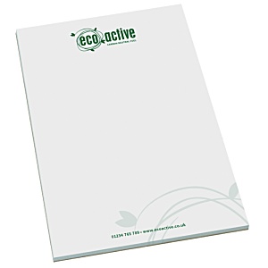 A5 50 Sheet Recycled Notepad - Printed Main Image