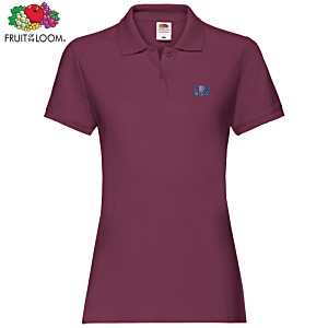 Fruit of the Loom Women's Premium Polo Shirt - Colours - Embroidered Main Image