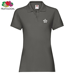 Fruit of the Loom Women's Premium Polo Shirt - Colours - Printed Main Image