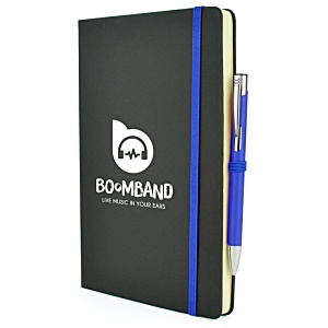 Bowland A5 Black Notebook & Colour Matt Pen Main Image