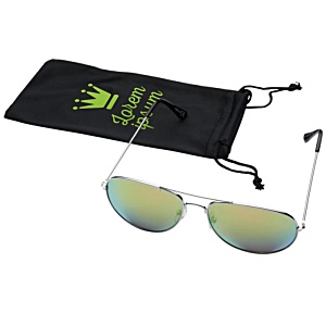 DISC Aviator Sunglasses & Pouch Main Image