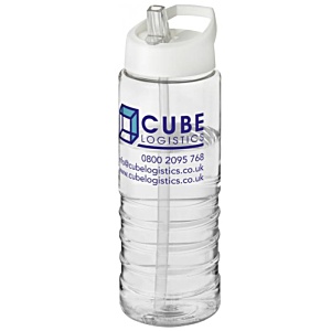 Treble Sports Bottle - Clear - Spout Lid Main Image
