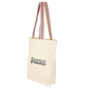 DISC Notting Hill Canvas Tote Bag - Rainbow Handles Main Image