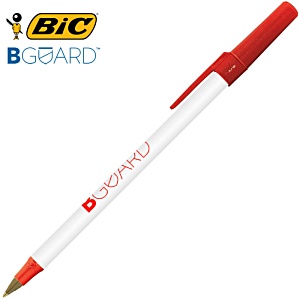 DISC BIC® Round Stic BGuard Antibac Pen - White Barrel Main Image