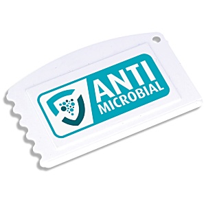 Antimicrobial Recycled Credit Card Ice Scraper - White Main Image