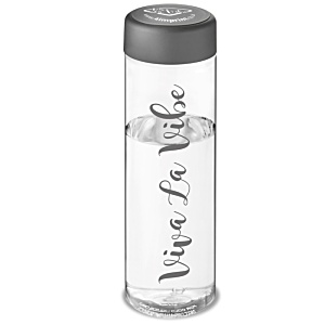 Vibe Sports Bottle - Clear - Flat Lid Main Image