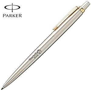 Parker Jotter Stainless Steel Pen - Gold Clip Main Image