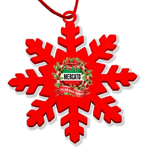 Snowflake Christmas Decoration - Colours Main Image