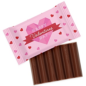 6 Baton Milk Chocolate Bar Wrapper - Valentines Main Image