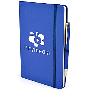 A5 Soft Touch Notebook with (Plain) Colour Matt Pen Main Image