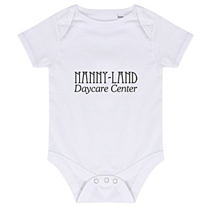 Larkwood Essential Short Sleeve Baby Bodysuit - White Main Image