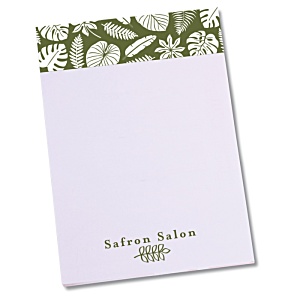 A7 50 Sheet Notepad - Tropical Leaf Design Main Image