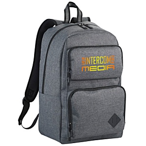 Graphite Deluxe Laptop Backpack - Digital Print Main Image