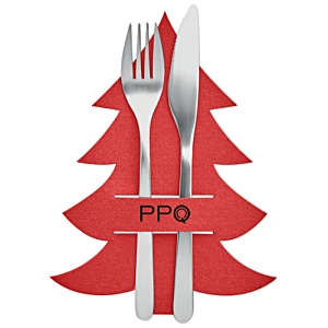 SUSP SEASONAL Christmas Tree Cutlery Holder Main Image