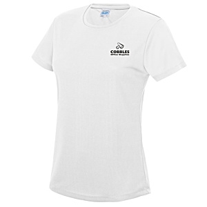 AWDis Women's Performance T-Shirt - White - Printed Main Image