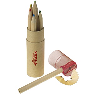 6 Mini Colouring Pencil Tube Main Image