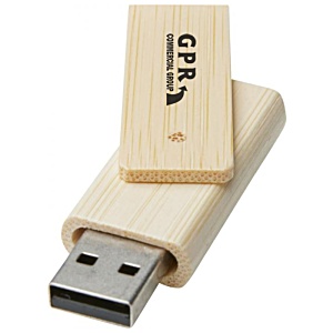 4gb Rotate Bamboo USB Flashdrive Main Image
