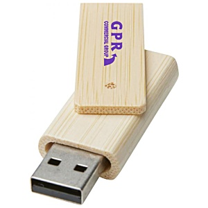 8gb Rotate Bamboo USB Flashdrive Main Image