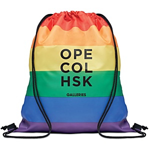 Rainbow RPET Drawstring Bag Main Image