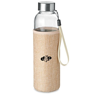 Utah Glass Water Bottle with Jute Pouch Main Image