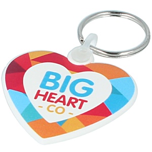 Shaped Recycled Keyring - Heart Main Image